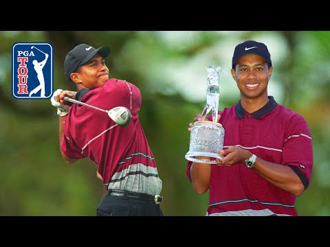 TIGER WOODS wins his first TOUR Championship