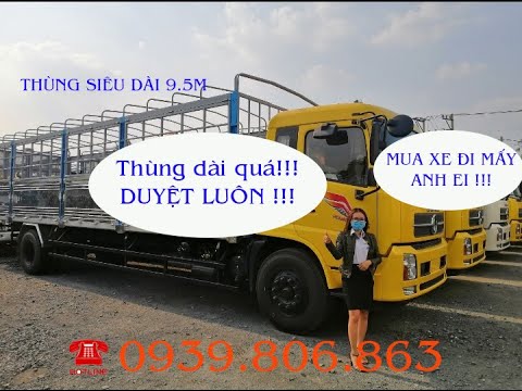 Xe tải Dongfeng Hoàng Huy B180 8 tấn thùng dài 9m5, hỗ trợ vay cao