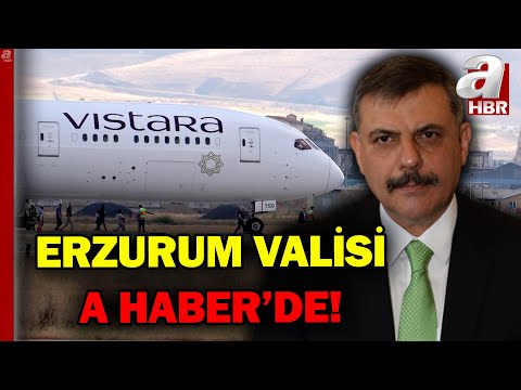 Erzurum Hava Sahası Uçuşlara Kapatıldı! Erzurum Valisi Mustafa Çiftçi'den İlk Açıklama! | A Haber