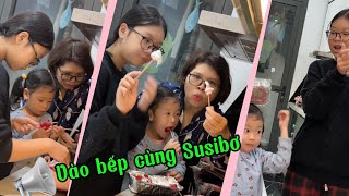 ❤️Marshmallow Mix Dau Tây❤️ Ăn Siêu Dính | Susi Family TV