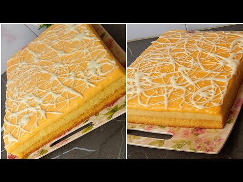 طورطة باردة بجوج طبقات بكريمة مشماش اقتصادية مكونتها عندك  في دار ساهلة ومنعشة تاع صيف وبحجم عائلي