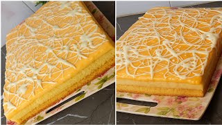 طورطة باردة بجوج طبقات بكريمة مشماش اقتصادية مكونتها عندك  في دار ساهلة ومنعشة تاع صيف وبحجم عائلي