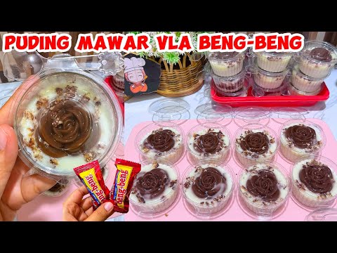 IDE JUALAN KEKINIAN | PUDING MAWAR COKLA VLA BENG-BENG, SEKALI BIKIN LARIS BANGET!!