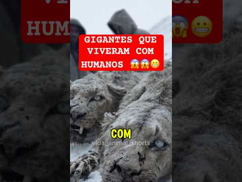 Animais GIGANTES que você não sabia que existiram 😱 #bichos #curiosidades #mundoanimal