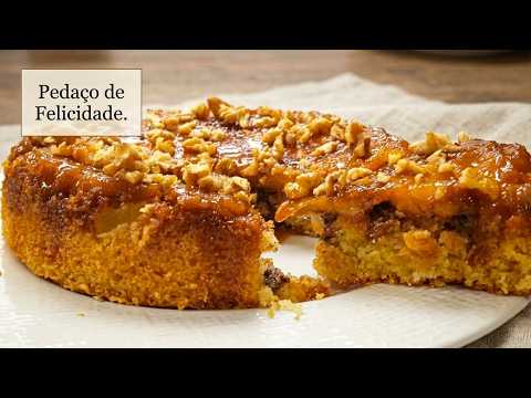 Bolo de maça com Caramelo Salgado [Receita portuguesa]