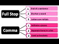 Comma and Full Stop Usage