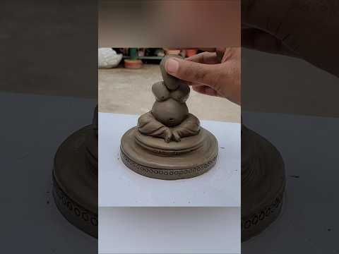 🪷 घर के बरतन से बनाये गणेश मूर्ति #ganpatibappa #trending #ganpatiidolmaking