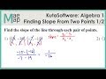 Finding Slope from Two Points in Algebra 1