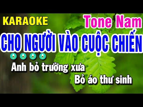 Karaoke Cho Người Vào Cuộc Chiến Nhạc Sống Tone Nam | Beat Huỳnh Anh