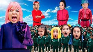 JUGAMOS LOS JUEGOS DEL CALAMAR CON YOUTUBERS FAMOSOS 😱
