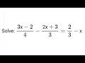 Algebraic Expressions and Operations