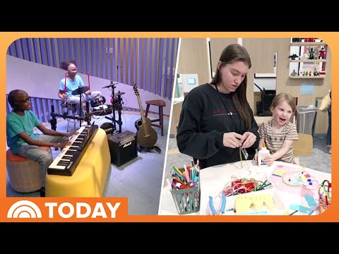 YouTube video thumbnail: Take a Look Inside the New Children's Space at St. Jude Hospital