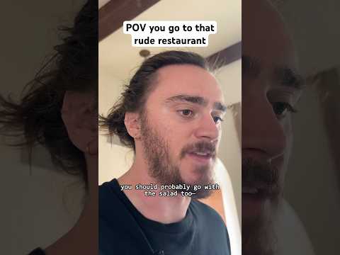 POV you go to that rude restaurant (but you have an allergy) #shorts #comedy #funny