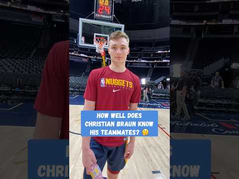 How Well Does Christian Braun Know His Nuggets Teammates? ๐ค #shorts
