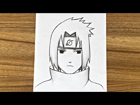 How To Draw Sasuke Uchiha step by step || Easy anime drawing || How to draw for beginners
