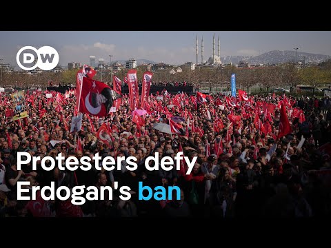 Istanbul rally draws thousands in support of Erdogan rival Imamoglu | DW News