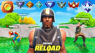 Bronze To Unreal Reload Speedrun But It's Squad Fills Only... (Fortnite Ranked)