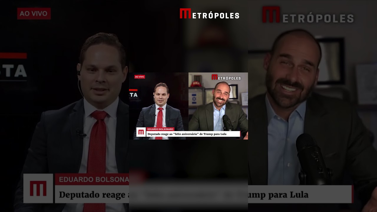 Veja reação de Eduardo Bolsonaro a Trump desejando “Feliz Aniversário” para Lula