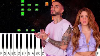 Te Felicito - Shakira, Rauw Alejandro - Piano Tutorial - Keysynth