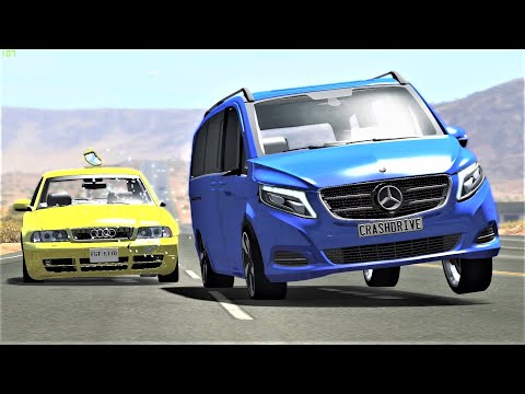 High Speed Traffic Near Misses & Crashes #15 - BeamNG Drive | CRASHdriven
