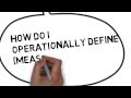 Understanding Operational Definitions