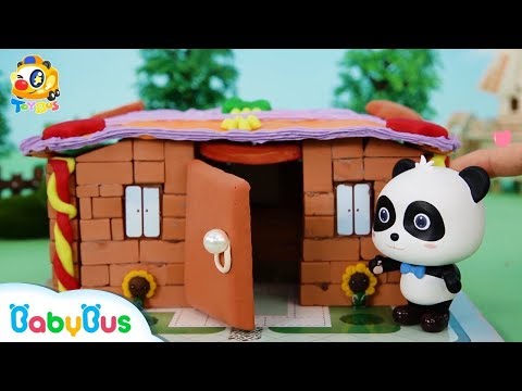 奇奇快來蓋房子，恐怖的大鱷魚來了| 寶寶玩具 | 兒童玩具 | 玩具巴士