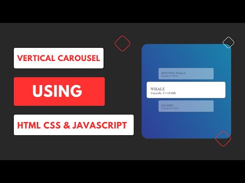 Vertical Carousel Using HTML CSS & JavaScript