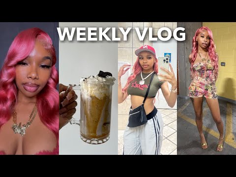 WEEKLY VLOG | Pink Hair + Date Night + Homemade Shakes + Went Fishing + Thrifting & More *realistic*