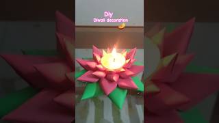 diwali spacial lotus diya holder#viral #shorts#crafts