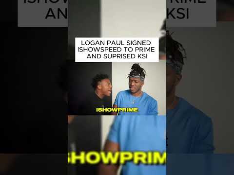 LOGAN PAUL SIGNED ISHOWSPEED TO PRIME & SUPRISED KSI! #ishowspeed  #loganpaul  #ksi  #prime