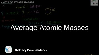 Average Atomic Masses