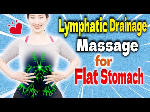 Flatten Stomach while you Sleep by 8 Easy Techniques of Abdominal Lymphatic Drainage Self Massage