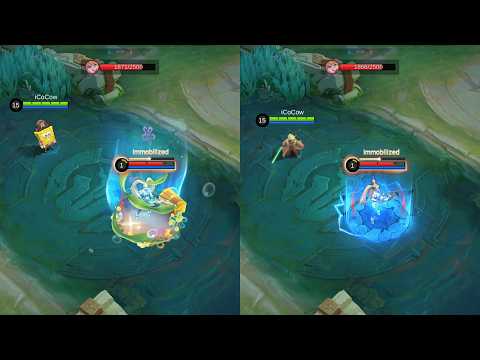 CYCLOPS Spongebob SKIN VS Yoda Star Wars SKIN | COMPARISON - Mobile Legends