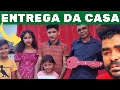 PAI DE 4 FILHOS CHORA AO RECEBER NOVA CASA! ENTREGA OFICIAL/ EMOCIONANTE