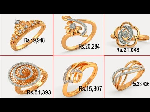 Latest Gold Finger Rings Designs With Price | Gold Rings Designs For Women | #todayfashion
