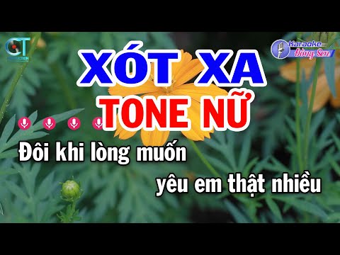 Karaoke Xót Xa Tone Nữ ( Bm ) Nhạc Sống Beat Mới || Karaoke Đồng Sen