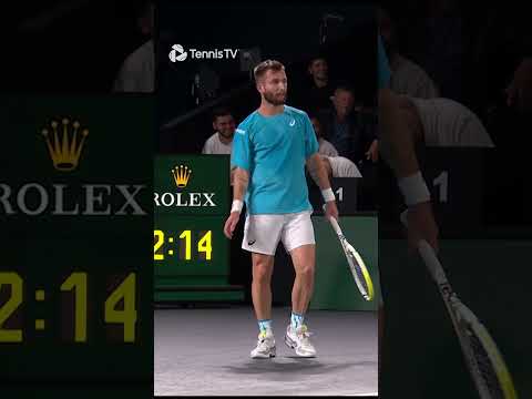 Huge Shelton Serve Hits Fan 😅