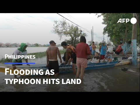 Flooding in the Philippines as Typhoon Co-May makes landfall | AFP