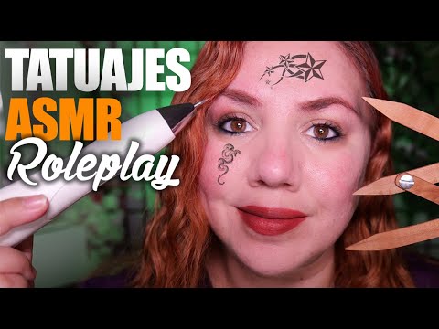 🌙 ASMR TATUAJES en el MEJOR Salon Roleplay  Para Dormir