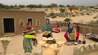 Pakistan Village Life in the Desert, Woman Makes Mango Pickle & Cooks Unique Traditional Recipe