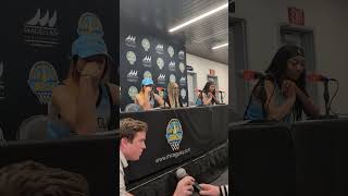 Angel Reese, Chennedy Carter Postgame Presser After Sky Snap Losing Streak Vs. Sparks