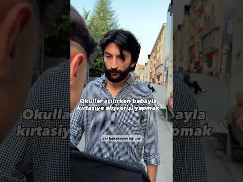 Babayla kırtasiye alışverişi yapmak