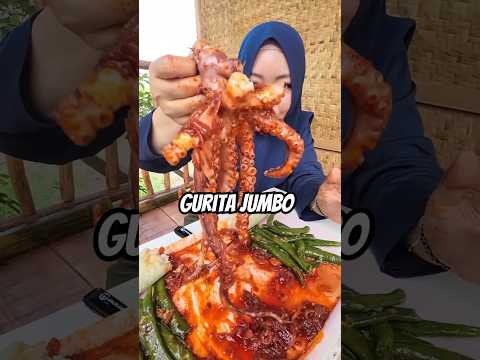 Cobain Gurita jumbo + cabe ijo VIRAL 🤤 #mamahnada #BalikpapanSudah #NgeShortsBareng