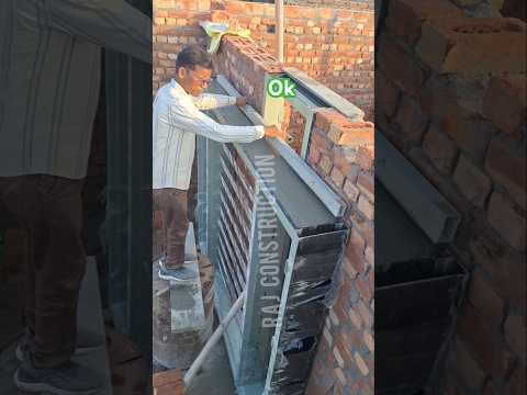 खिड़की के फ्रेम में सीमेंट भरने का सही तरीकाCorrect way to fill cement in window frame
