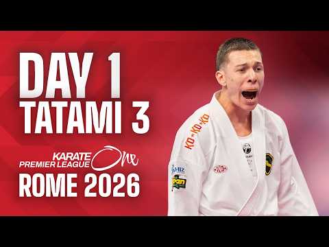 LIVE 🔴 Karate One Premier League Rome 2026 | Day 1 – Tatami 3