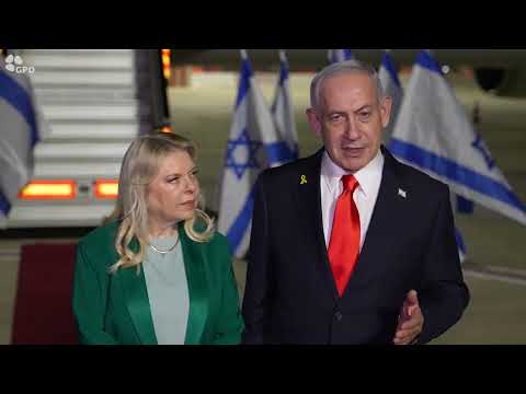 ראש הממשלה בני* נתניהו לפני המראתו לביקור מדיני בארה״ב, שם ינאם בעצרת האו״ם