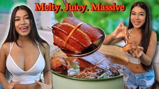 Thai Five-Spice Stew with GIANT Pork Belly Chunk - How to cook Thai food | Pa-Lo Recipe #thaifood