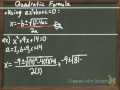 Solving Quadratics with the Quadratic Formula