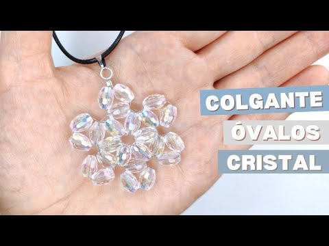 COLGANTE CON CRISTALES DE ÓVALOS
