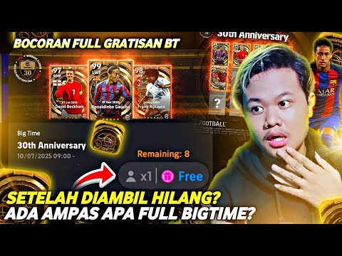GRATIS BIGTIME NEYMAR 2017? TOKEN GRATIS HILANG KEMANA? BOCORAN BIGTIME GRATIS EFOOTBALL 2025 MOBILE